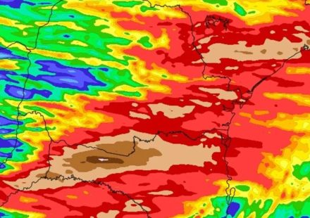 Fim de semana terá muita chuva nos estados do Sul e São Paulo